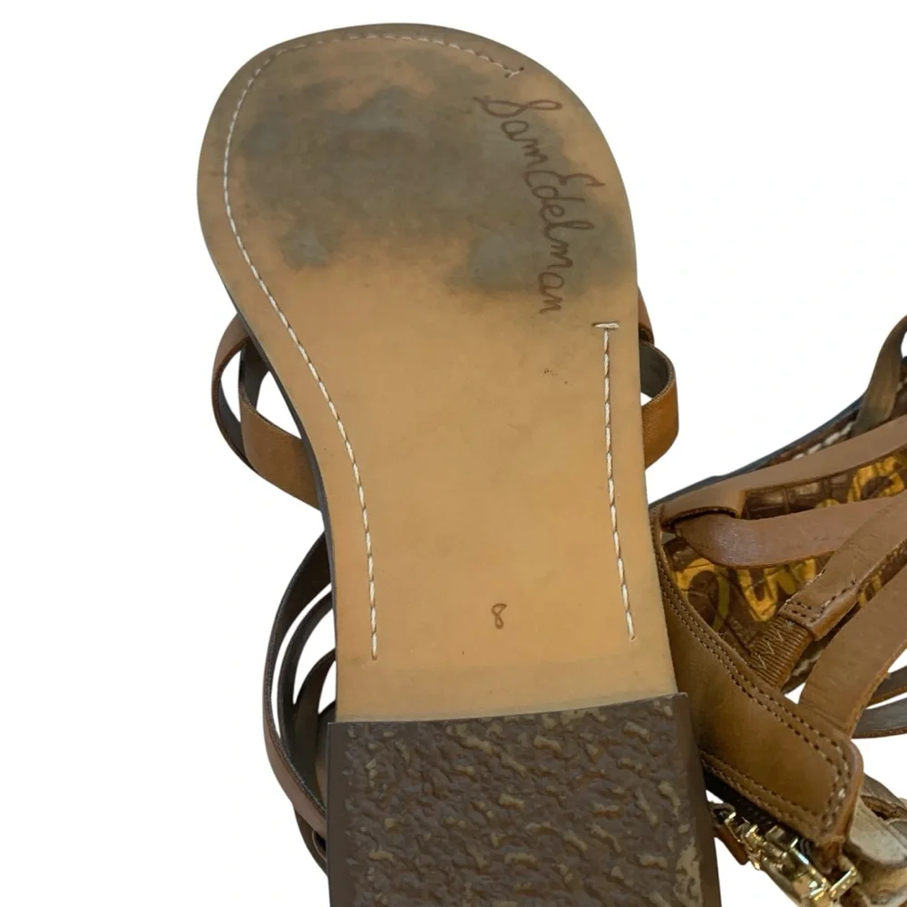 Sam Edelman Tan Strappy Sandals - Picture 4 of 4
